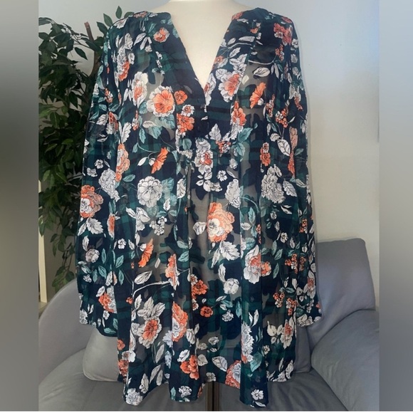 Tommy Hilfiger Tops - Tommy Hilfiger size 2X sheer, 3/4 sleeves